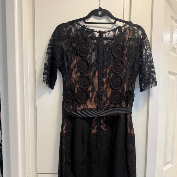 Byron Lars Beguile Carissima Black Lace Anthropologie Sheath Dress 6P - Picture 11 of 11